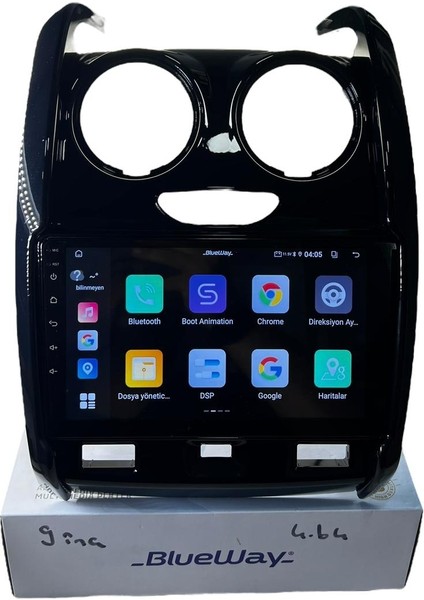 Dacia Duster 2013-2018 Blueway 4-64 Profesyonel Oem Multimedia modelleri