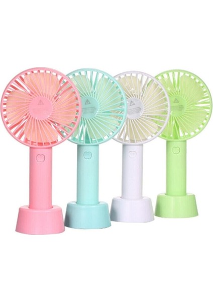 Mini Şarjlı El ve Masaüstü Fan Soğutucu Vantilatör Standlı Taşınabilir