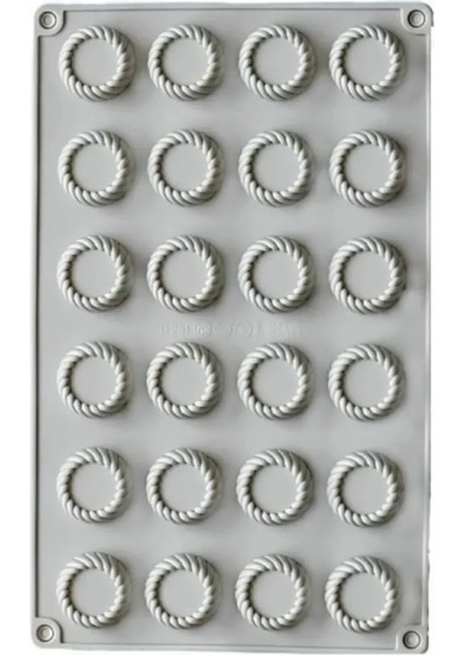 Silikon Tartolet Kalıbı 24LÜ Kek Tatlı Kalıbı Kurabiye Kalıbı Sabun Kokulu Taş Buz Çikolata Kalıbı fiyatları