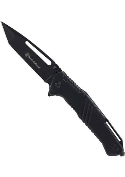 Smith Wesson® Extreme Ops Tanto Black Linerlock Glass Breaker Taktik Çakı 1205907