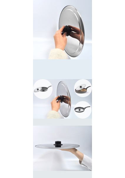 Turk 31 cm Kızartma Tavası Kapağı Çelik Żelazny Design - DRC3358-2523 fiyatları