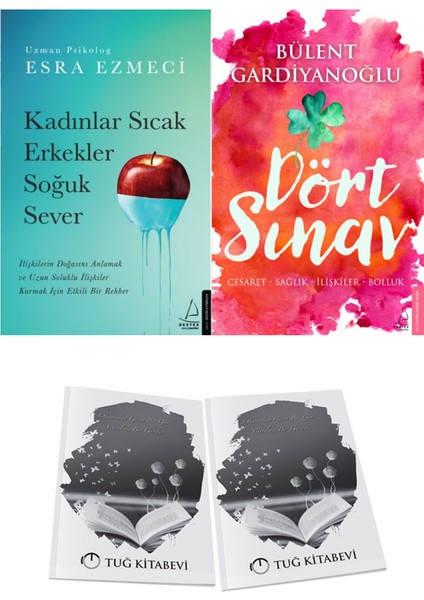 Kadınlar Sıcak Erkekler Soğuk Sever ve Dört Sınav: Cesaret-Sağlık-Ilişkiler-Bolluk + Hediyeli