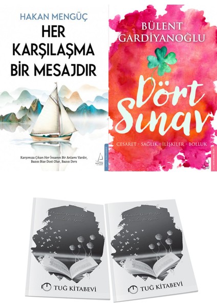 Her Karşılaşma Bir Mesajdır ve Dört Sınav: Cesaret-Sağlık-Ilişkiler-Bolluk + Hediyeli