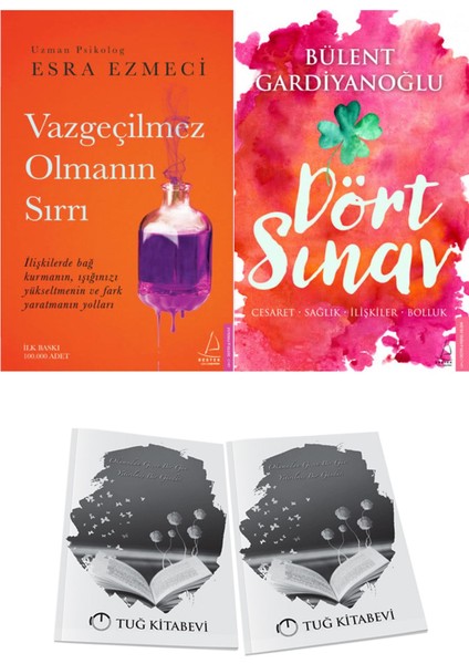 Vazgeçilmez Olmanın Sırrı ve Dört Sınav: Cesaret-Sağlık-Ilişkiler-Bolluk + Hediyeli