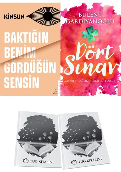 Baktığın Benim Gördüğün Sensin ve Dört Sınav: Cesaret-Sağlık-Ilişkiler-Bolluk + Hediyeli