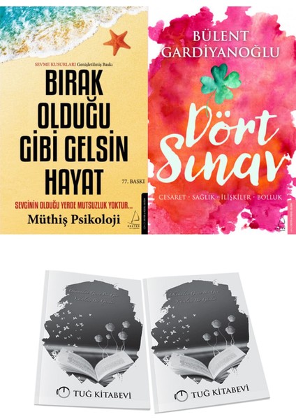 Bırak Olduğu Gibi Gelsin Hayat ve Dört Sınav: Cesaret-Sağlık-Ilişkiler-Bolluk + Hediyeli
