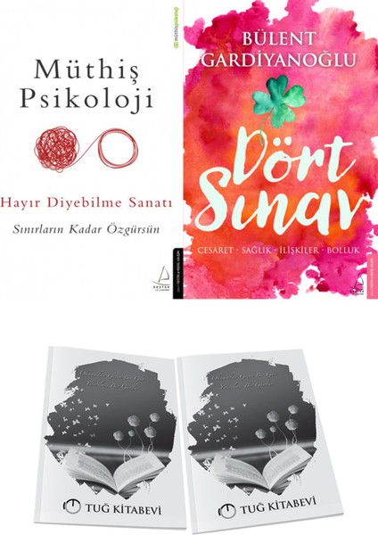 Müthiş Psikoloji Hayır Diyebilme Sanatı ve Dört Sınav: Cesaret-Sağlık-Ilişkiler-Bolluk + Hediyeli