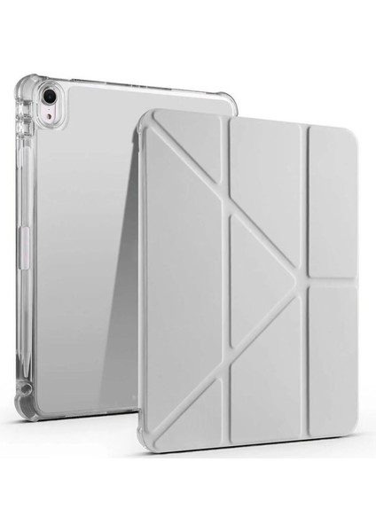 iPad 10. Nesil 11. Nesil A16 (2022-2025) 10.9" - 11" Uyumlu Kılıf Tri Folding Smart Kalemlikli Kapaklı Uyku Modlu