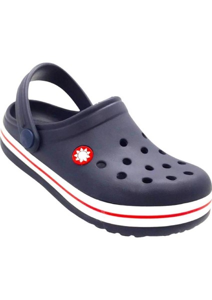 Erkek Çocuk Siyah Kaymaz Taban Terlik Havuz Plaj Sandaleti