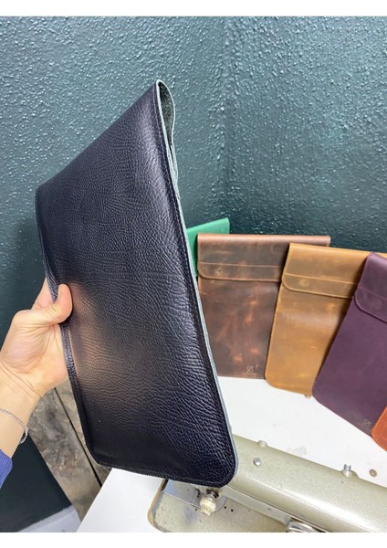 Siyah Flotter Dana Derisi Macbook Air & Pro 13.3'' 14'' Inç Uyumlu Zarf Kılıf, Minimalist Laptop Kılıf fiyatları