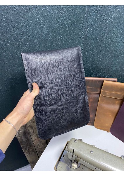 Siyah Flotter Dana Derisi Macbook Air & Pro 13.3'' 14'' Inç Uyumlu Zarf Kılıf, Minimalist Laptop Kılıf modelleri