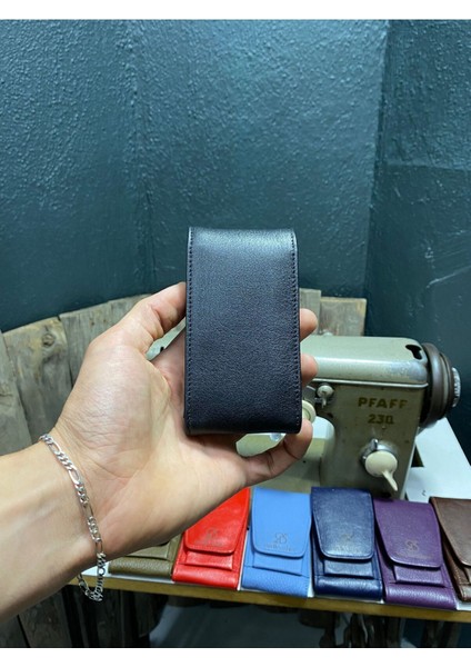 Siyah Deri Sigaralık,sigara Kutusu,sigara Tabakası,çakmaklık Siyah Tek Ebat Unisex modelleri
