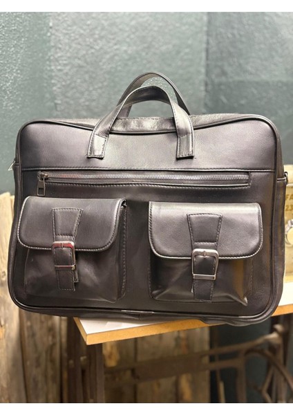 Organizer Siyah Unisex El, Omuz, Bilgisayar, Notebook, Evrak Çantası Laptop Çantası