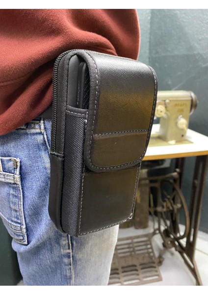 Dik Kemerlik, Hakiki Deri Kemer Cüzdanı, Bozuk Para Cüzdanı, Kemer Çantası, Inşaatçı Boyacı Çantası Siyah x Unisex fiyatları