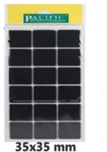 Yapışkanlı Kare Keçe 35×35 mm – 18 Adet – Siyah Renk – Mobilya Zemin Koruyucu Keçe