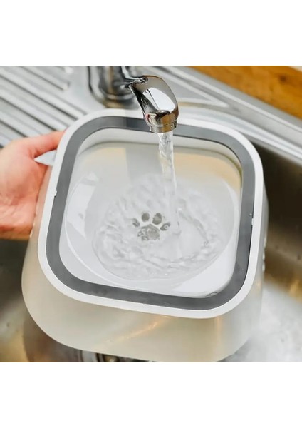 Puffy Paw Yeni Nesil Sıçratmayan Köpek Su Kabı - No Splash Dog Water Bowl indirimleri