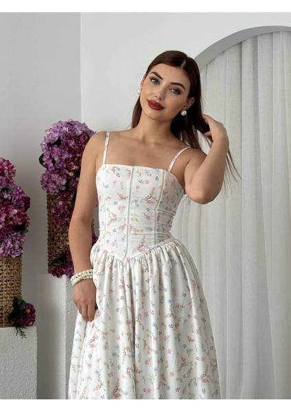 Pars Ip Askılı Elbise M-Beyaz modelleri