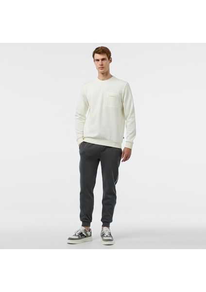 Erkek Beyaz Regular Fit Sweatshirt modelleri