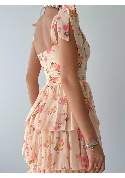 Pavia Midi Boy Elbise L-Bej indirimleri