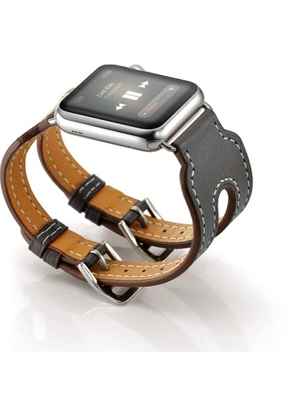 Ally Apple Watch 7-8 41MM 6-5-4 40MM Çift Kayış Kordon Kayış 3-2-1 38MM-(1903) - ALVN1189-1973 modelleri