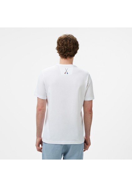 Erkek Beyaz Regular Fit T-Shirt fiyatları