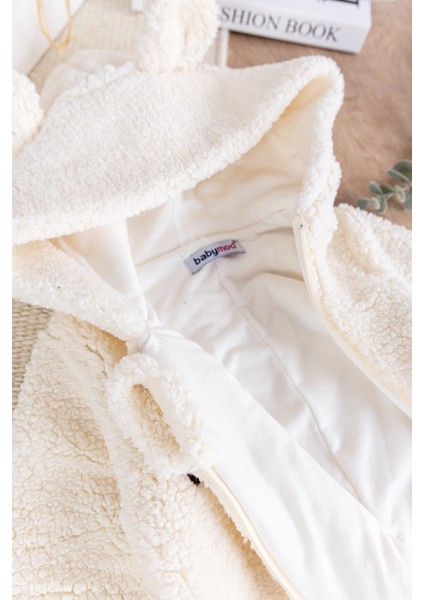 Kapüşonlu Kendinden Eldivenli Welsoft Kışlık Kız/erkek Bebek Tulum modelleri