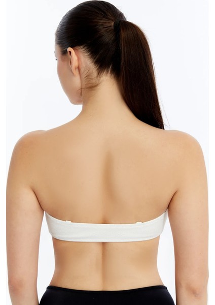 Laura Straples Dokulu Bikini Üst