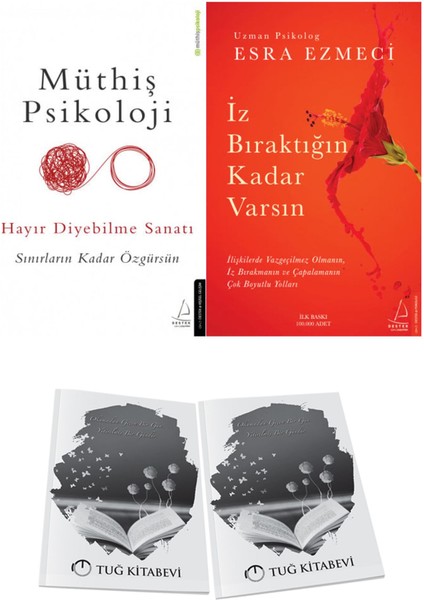 Müthiş Psikoloji Hayır Diyebilme Sanatı ve Iz Bıraktığın Kadar Varsın + Hediyeli