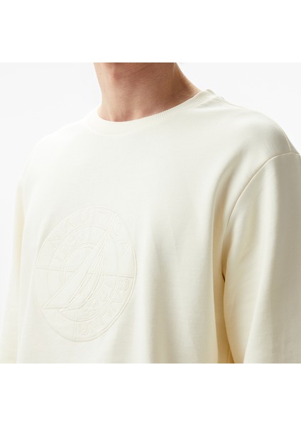 Erkek Beyaz Regular Fit Sweatshirt indirimleri