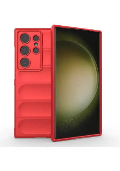 Samsung Galaxy S24 Ultra Kılıf Optimum Silikon - Kırmızı - ALVN3496-7437