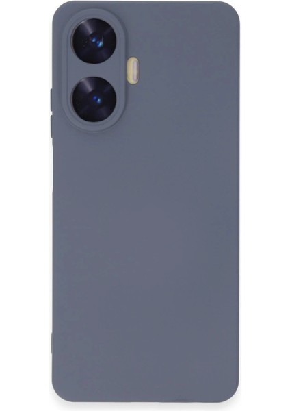 Realme C55 Kılıf Nano Içi Kadife Silikon - Gri - ALVN9998-9436 modelleri