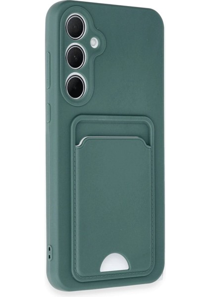 Samsung Galaxy A35 5g Kılıf Kelvin Kartvizitli Silikon - Koyu Yeşil - ALVN2240-9256 fiyatları