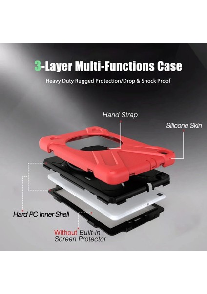 Samsung Galaxy T290 Tab A 8 Kılıf Amazing Tablet Kapak - Kırmızı - ALVN9393-4010 fırsatları