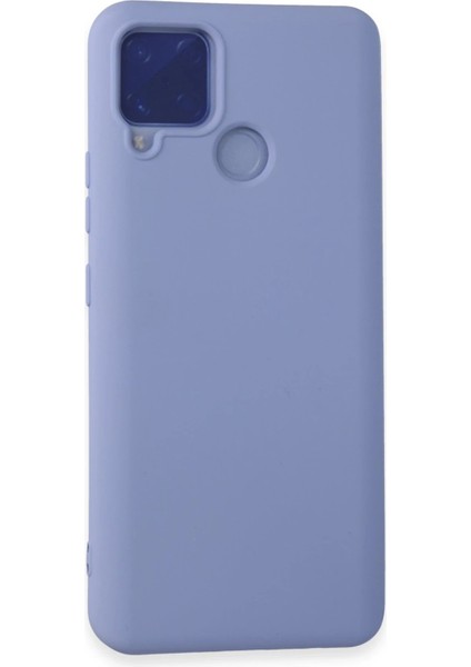 Realme C15 Kılıf Nano Içi Kadife Silikon - Lila - ALVN3391-6276