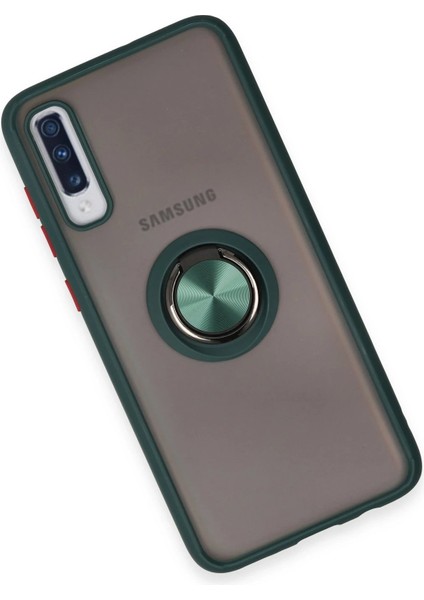 Samsung Galaxy A70 Kılıf Montreal Yüzüklü Silikon Kapak - Yeşil - ALVN5869-1205 modelleri