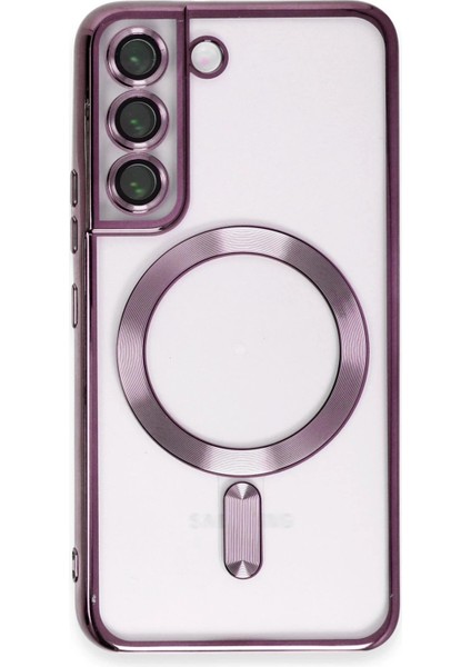 Samsung Galaxy S22 Kılıf Kross Magneticsafe Kapak - Mor - ALVN9037-5795