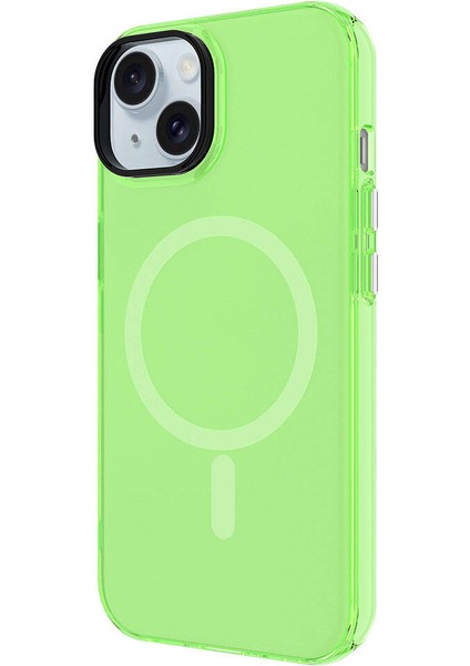 Apple iPhone 15 Kılıf Zore M-Safe Şarj Özellikli Buzlu Transparan C-Pro Sert Kapak fiyatları