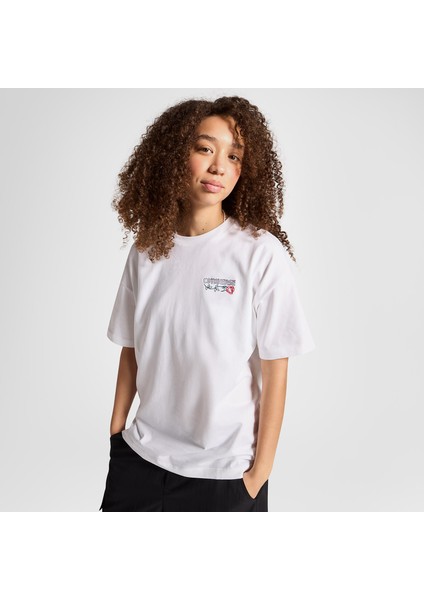 Kadın Baskılı Beyaz T-Shirt