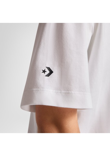 Kadın Baskılı Beyaz T-Shirt