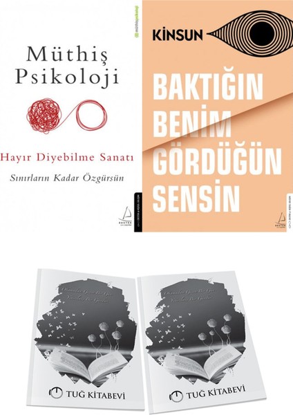 Müthiş Psikoloji Hayır Diyebilme Sanatı ve Baktığın Benim Gördüğün Sensin + Hediyeli