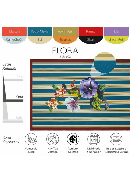 Flora Çizgili Büyük Çiçek Desen Country Tarzı Modern Yıkanabilir Dekoratif Salon Oturma Odası Halısı fiyatları