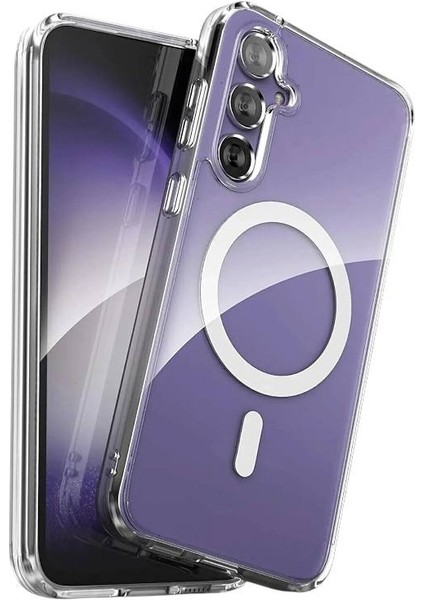 Samsung Galaxy S25 Plus Uyumlu Şeffaf Kapak Magsafe Manyetik Kablosuz Şarj Kılıf. fiyatları