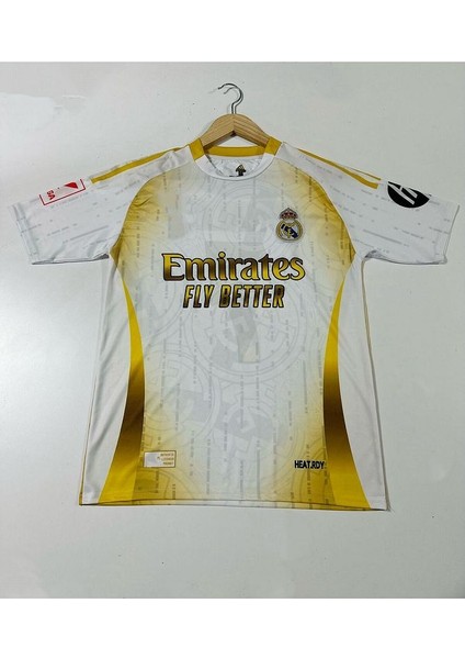 R.madridd 2024-25 Yeni Sezon Ronaldo Yetişkin Forması (White-Gold) fiyatları