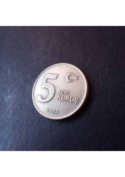 39963687FC6FE2ADE8 2005 5 Yeni Kuruş Çt/ççt Eski Madeni Para fırsatları