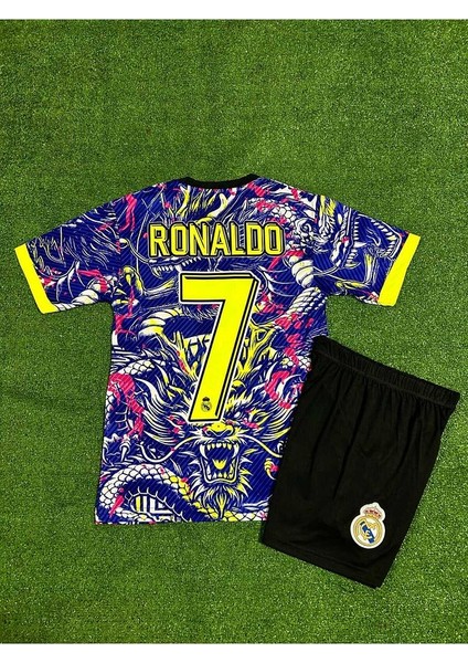 Real Madrid Cristiano Ronaldo Ejderha Desenli Çocuk Forması (Mixyeni)