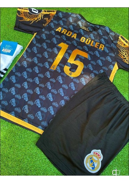 R.e.a.l M.a.d.r.i.d 2024/25 Sezonu Arda-G.üler Konsept Çocuk Forması 4'lü Set (Armalı)