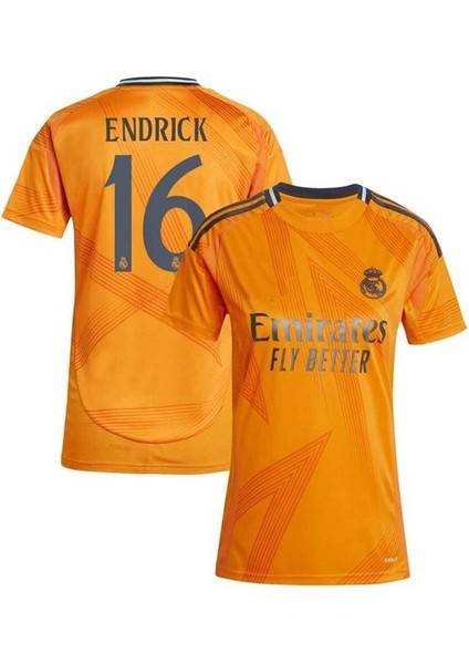 R.e.a.l M.a.d.r.i.d 2024/25 Yeni Sezon Endrick Deplasman Forması (Orange) fiyatları