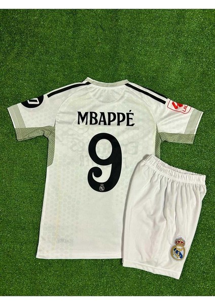 Real Madrid 2025-26 Yeni Sezon Kylian Mbappe Iç Saha Çocuk Forması 2'li Set modelleri