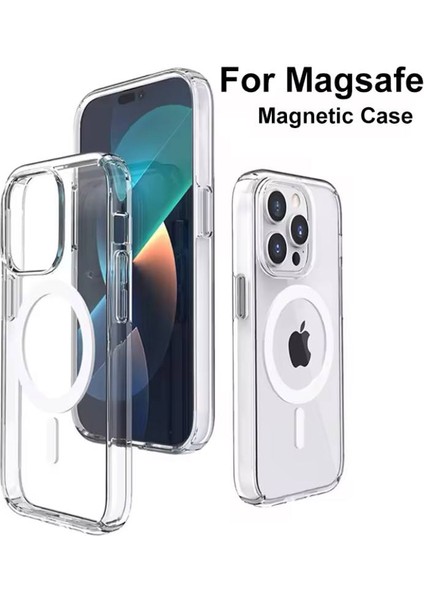 Apple Iphone 12 Pro Max Uyumlu Şeffaf Kapak Magsafe Manyetik Kablosuz Şarj Kılıf. fiyatları