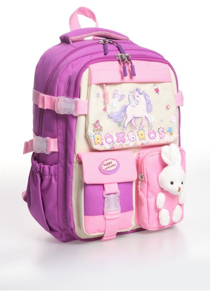 Unicorn Figürlü 3'lü Kız Çocuk Okul Çantası Seti - Kalemlik ve Termal Beslenmeli Ilkokul Çantası fiyatları